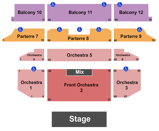 Venetian Theatre At the Venetian Hotel Chicago The Band Seating Chart